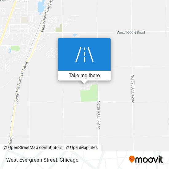 Mapa de West Evergreen Street