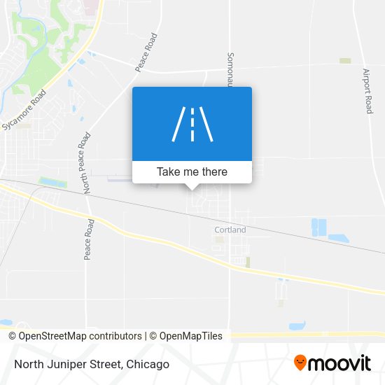 North Juniper Street map