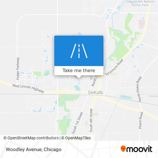 Mapa de Woodley Avenue