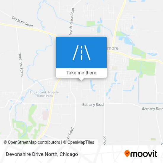 Devonshire Drive North map