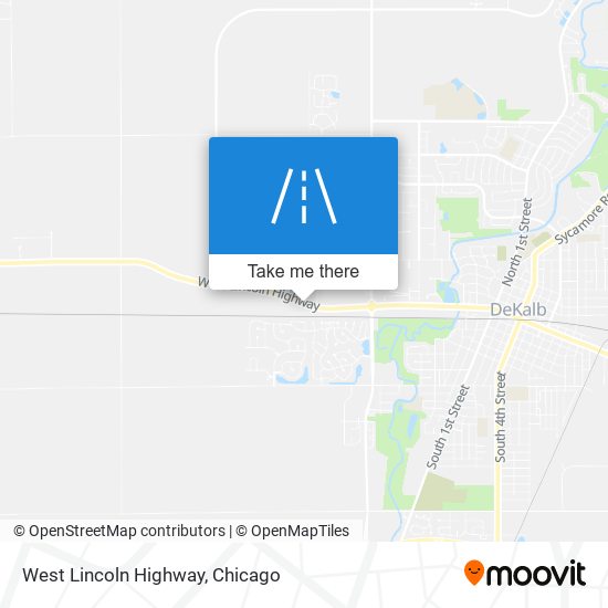 West Lincoln Highway map