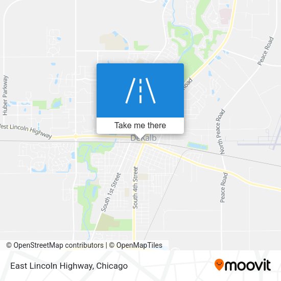 East Lincoln Highway map