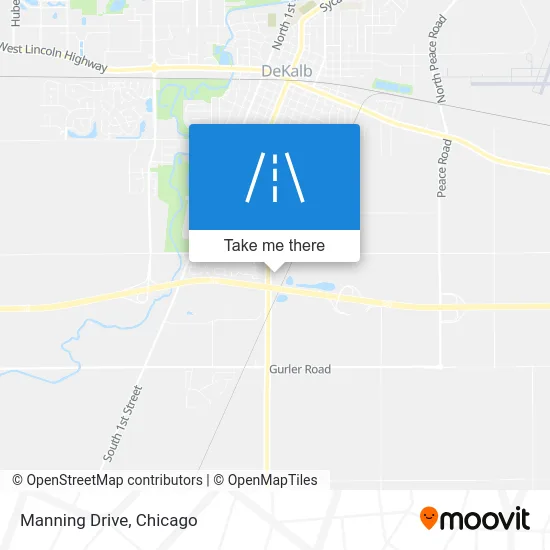 Manning Drive map