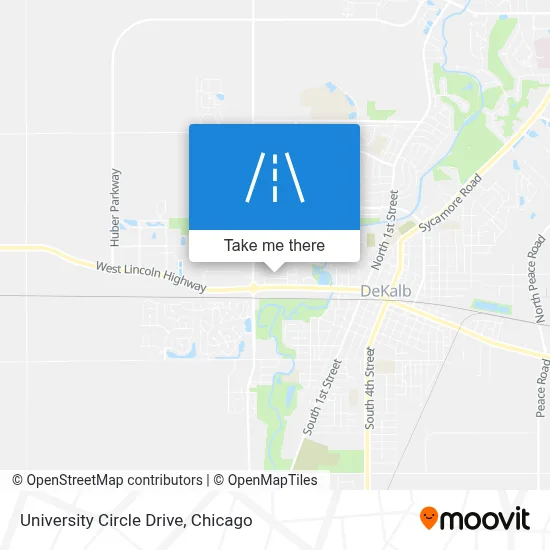 University Circle Drive map