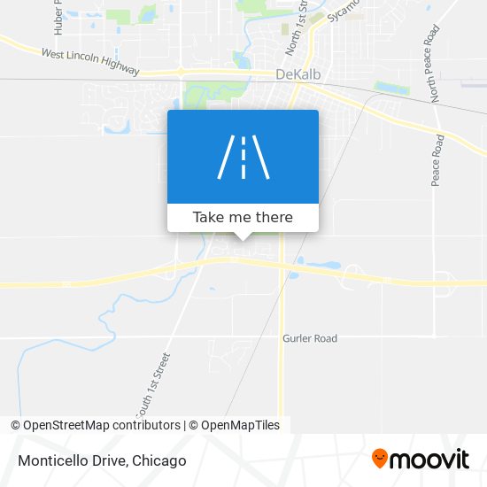 Monticello Drive map