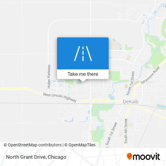 North Grant Drive map