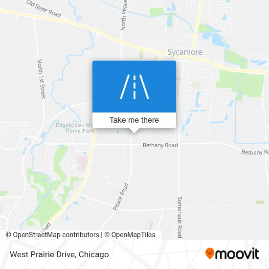 West Prairie Drive map