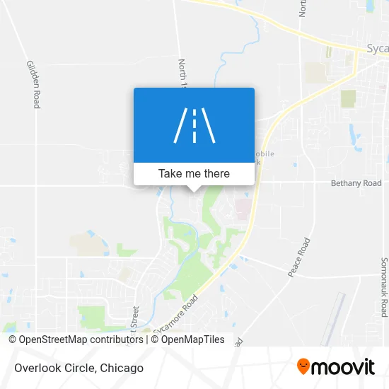 Overlook Circle map
