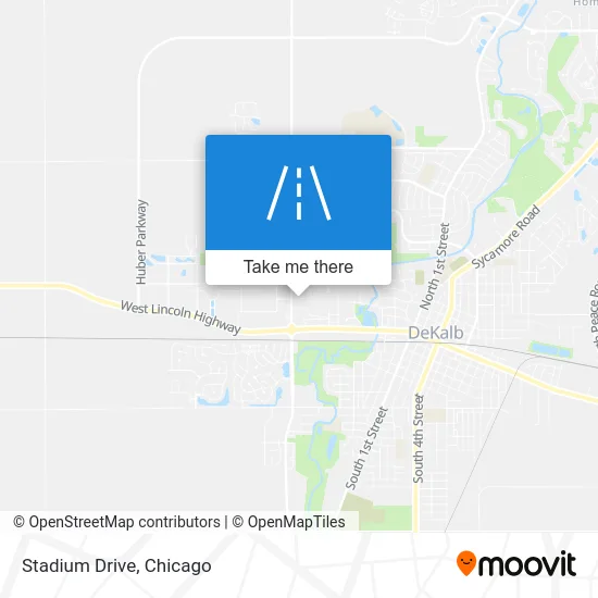 Stadium Drive map
