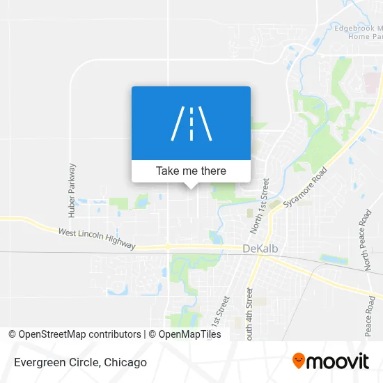 Evergreen Circle map