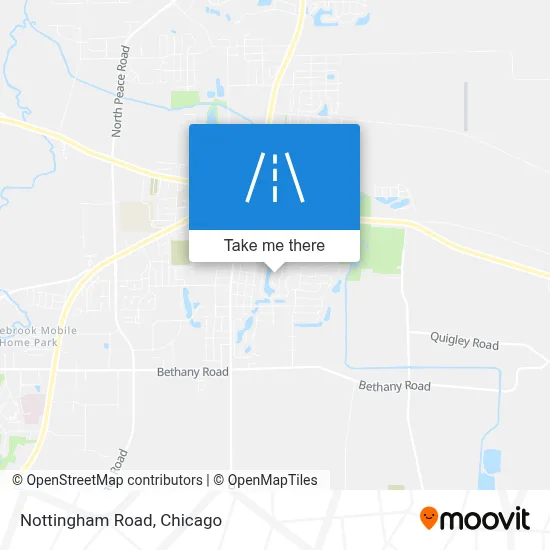 Nottingham Road map