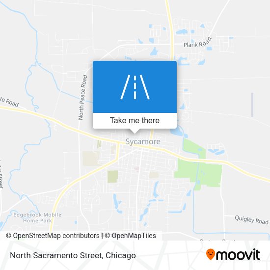 North Sacramento Street map