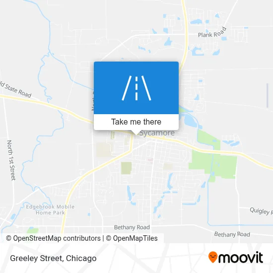 Greeley Street map