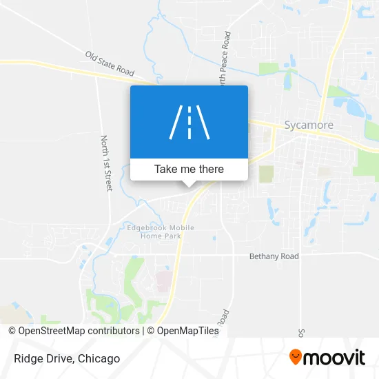 Ridge Drive map