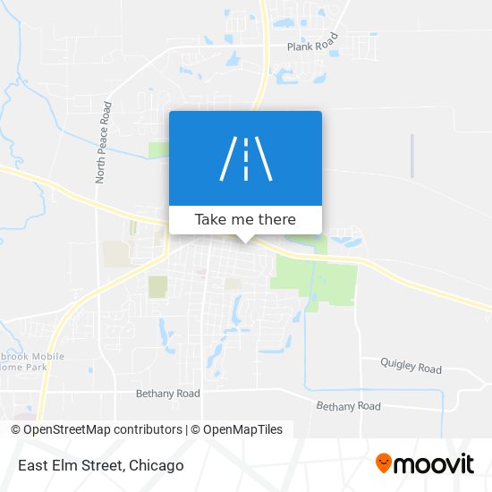 East Elm Street map