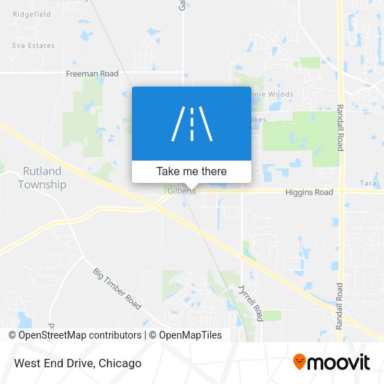 Mapa de West End Drive