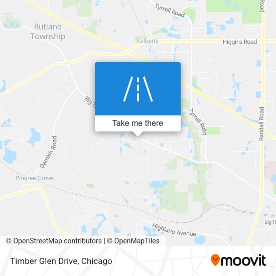 Timber Glen Drive map
