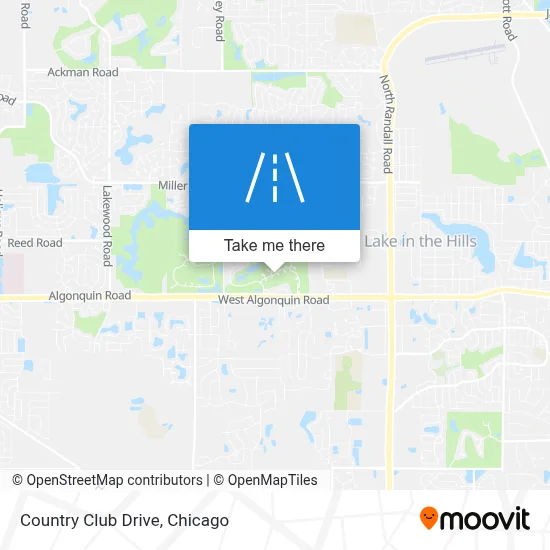 Country Club Drive map