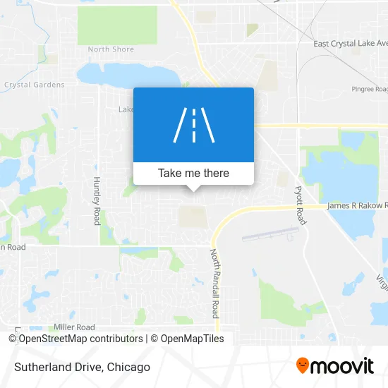 Sutherland Drive map