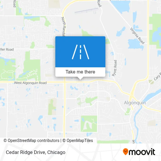 Cedar Ridge Drive map