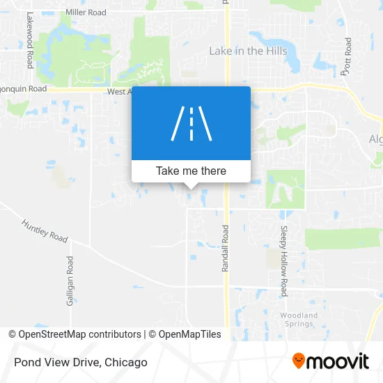Pond View Drive map