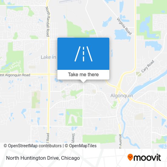 Mapa de North Huntington Drive