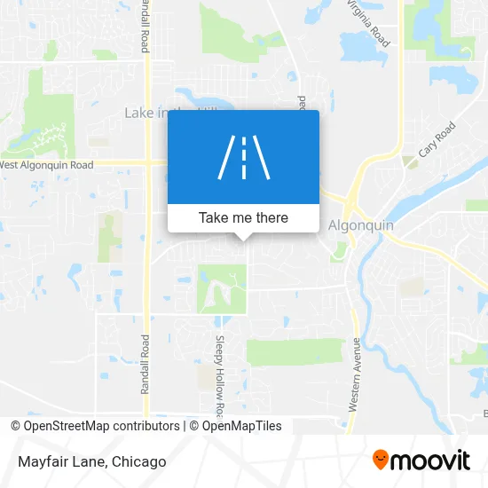 Mayfair Lane map