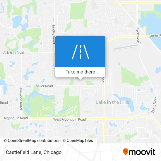 Castlefield Lane map