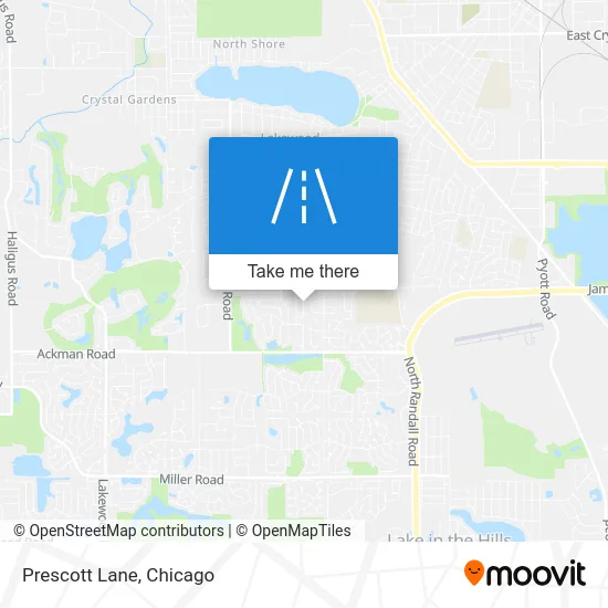 Prescott Lane map