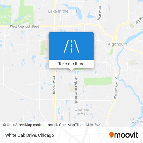 White Oak Drive map