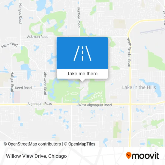 Willow View Drive map