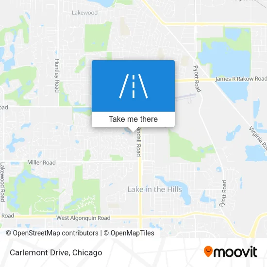 Carlemont Drive map