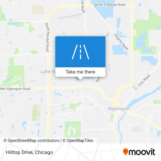Mapa de Hilltop Drive