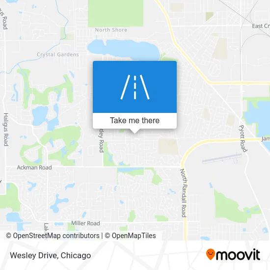 Wesley Drive map