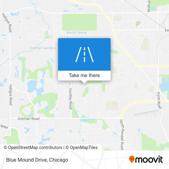 Blue Mound Drive map