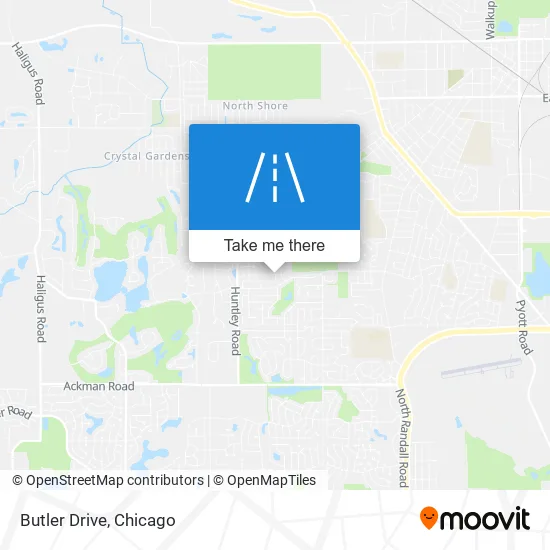 Butler Drive map
