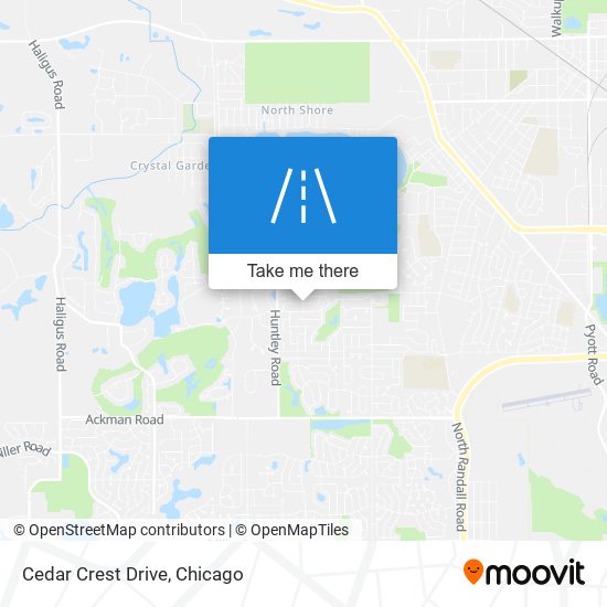 Mapa de Cedar Crest Drive