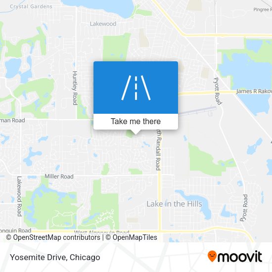 Mapa de Yosemite Drive