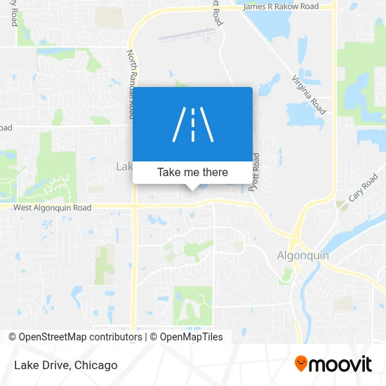Lake Drive map
