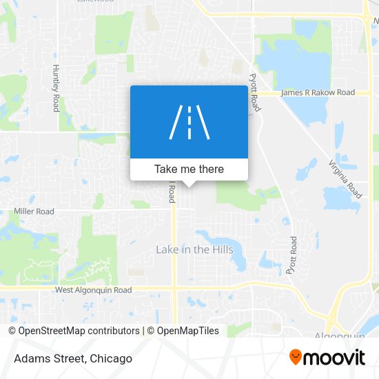 Mapa de Adams Street