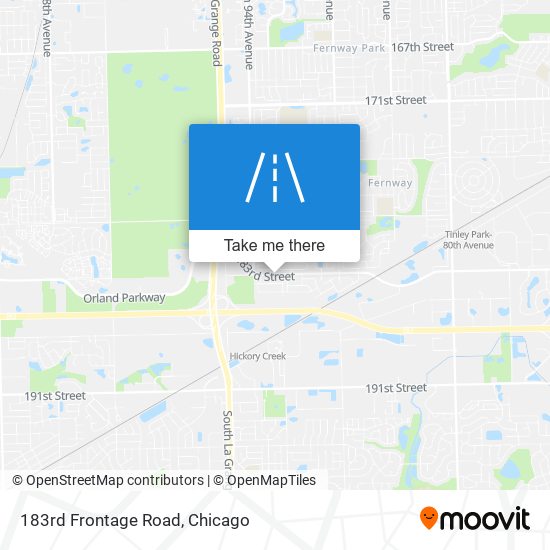 183rd Frontage Road map