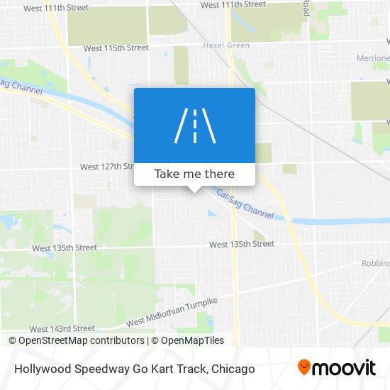 Hollywood Speedway Go Kart Track map