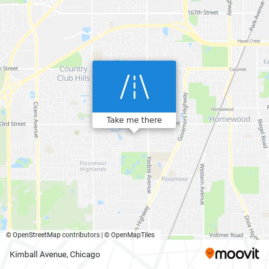 Kimball Avenue map