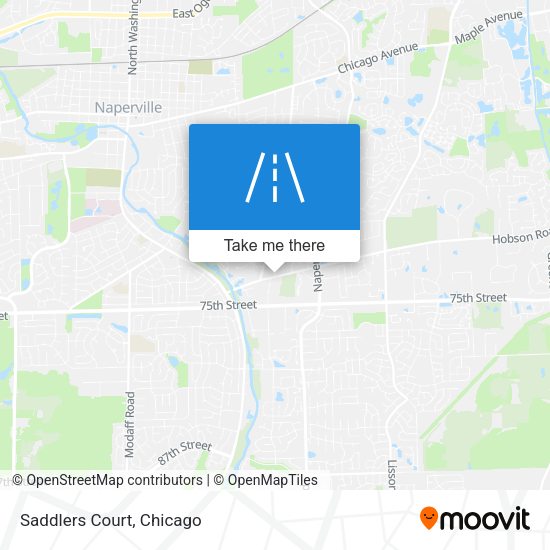 Mapa de Saddlers Court