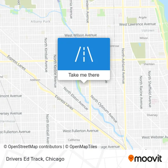 Drivers Ed Track map