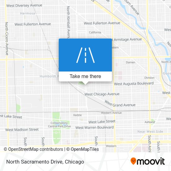 North Sacramento Drive map