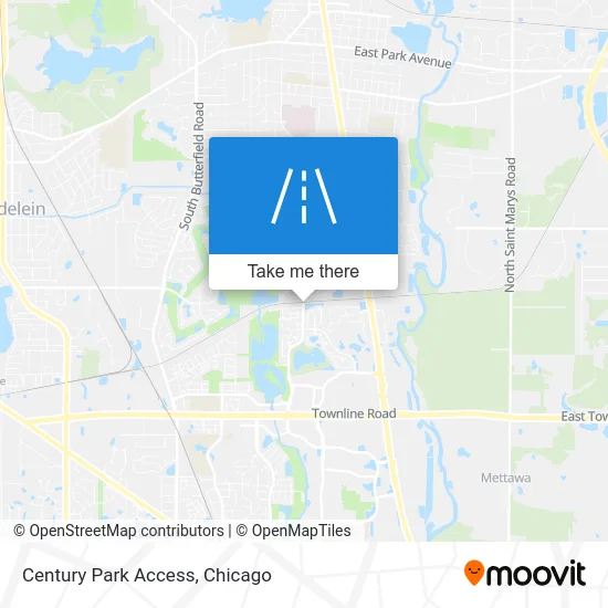 Century Park Access map