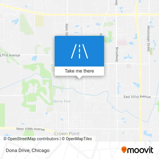 Dona Drive map