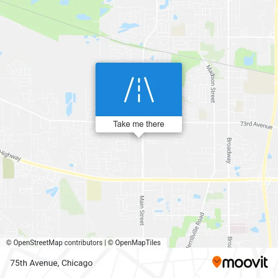 75th Avenue map