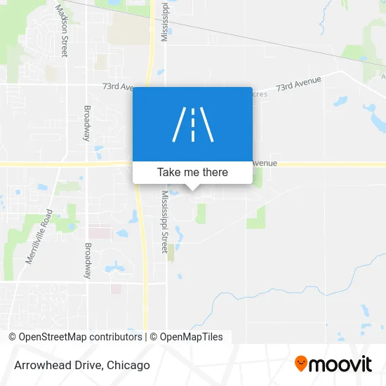Arrowhead Drive map